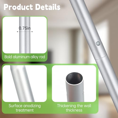 KIMIFACA Extra Long Detachable Mop Handle for Swiffer - Green