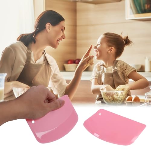 Patty Both Plastic Dough Scraper and Bowl Cutter - 3 Pack Pastry Tools