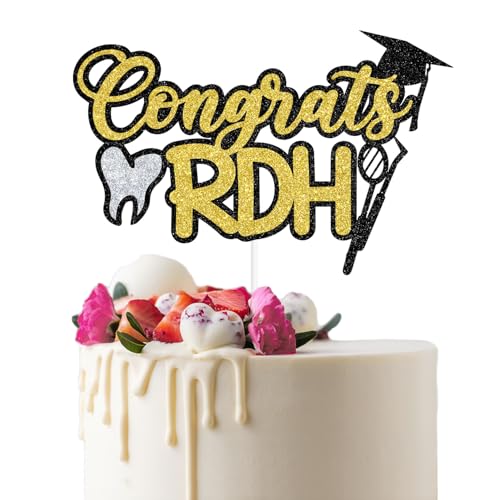 Congrats RDH Cake Topper for Dentist Graduation Party