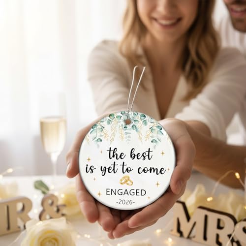 Engaged Ornament for Couples | First Christmas Gift 2026