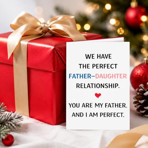 Funny Birthday Card for Dad from Daughter - Heartfelt Gift