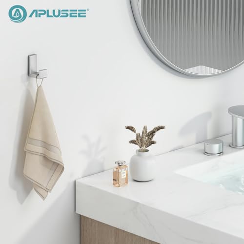 Brushed Nickel Towel Hook - Heavy Duty 304 Stainless Steel, 1 Pack