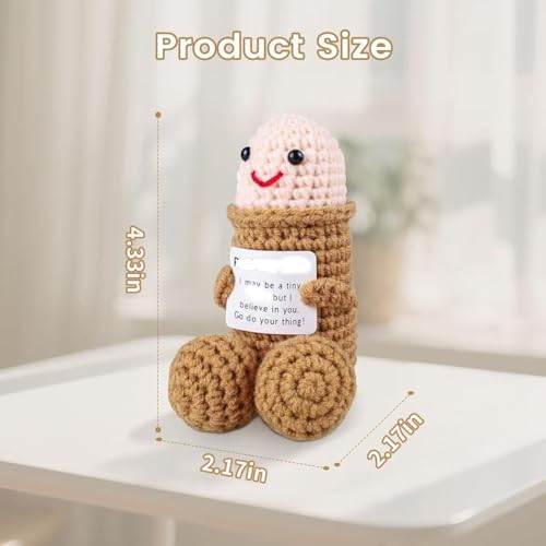 Handmade Emotional Support Pickle Figurine - Quirky Desk Decor Gift