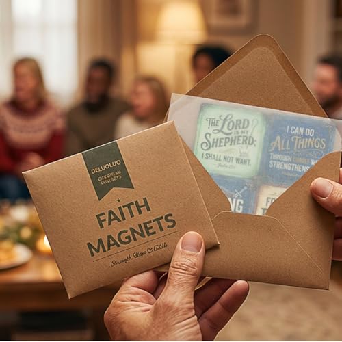 Christian Acrylic Fridge Magnets Set - Inspirational Bible Verses