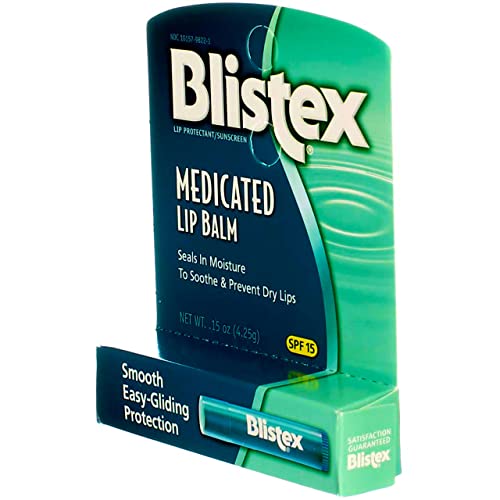 Blistex Medicated Lip Balm Stick 0.15 oz 5-Pack