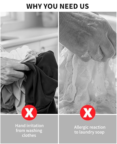 Geyynow 3PCS Reusable Rubber Dishwashing Gloves & Dish Rags Set