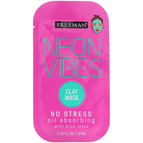 Freeman Neon Vibes Oil Absorbing Clay Mask Travel Size 0.33 oz