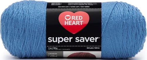 Red Heart Super Saver Medium Worsted Yarn - Delft Blue, 364 Yards
