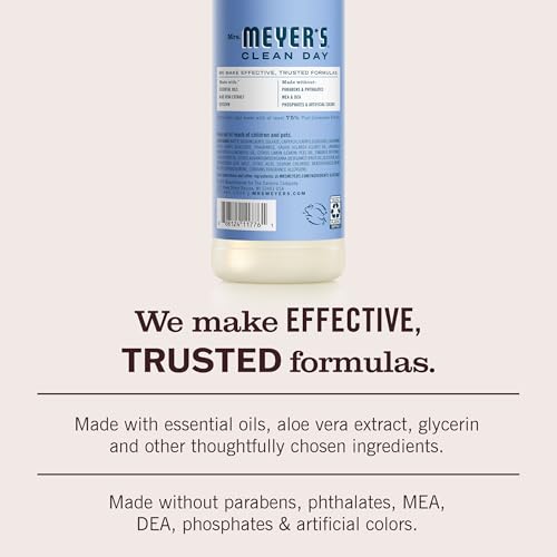 Mrs. Meyer's Clean Day Liquid Dish Soap, Bluebell, 16 fl. oz (Pack of 3)