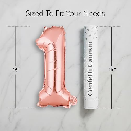 Balloonify 16-Inch Rose Gold Number 1 Mylar Party Balloon