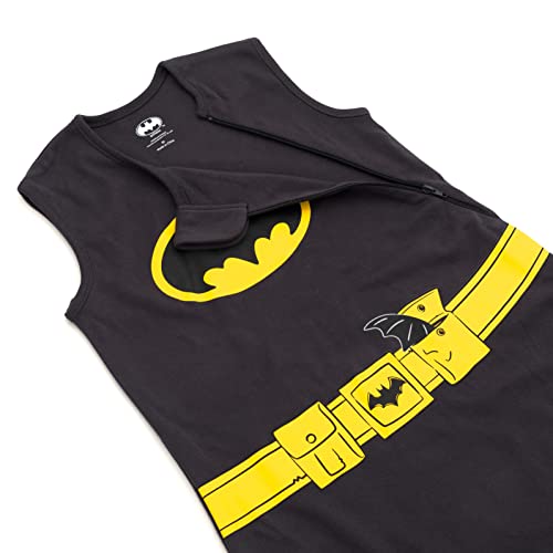 DC Comics Batman Baby Zip-Up Sleep Sacks - 2 Pack, Black/Yellow, X-Small