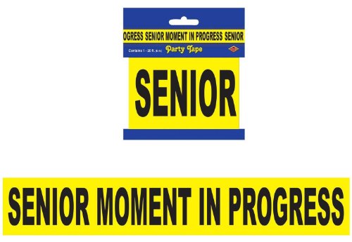 Beistle Senior Moment In Progress Party Tape 3