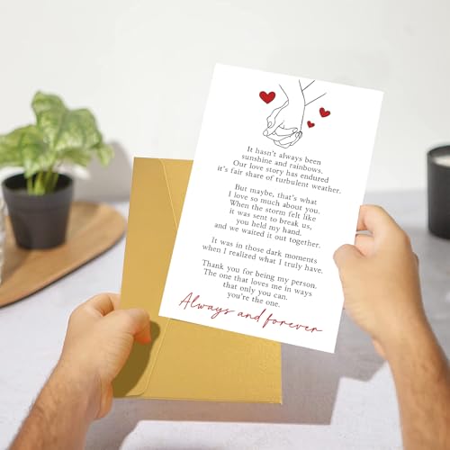 Romantic Valentine's Day Card - Heartfelt Poem for Loved Ones