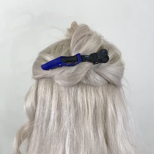 Professional Hair Styling Alligator Clips - Double-Hinged Wide Teeth Sectioning Hair Clips 10 Pack