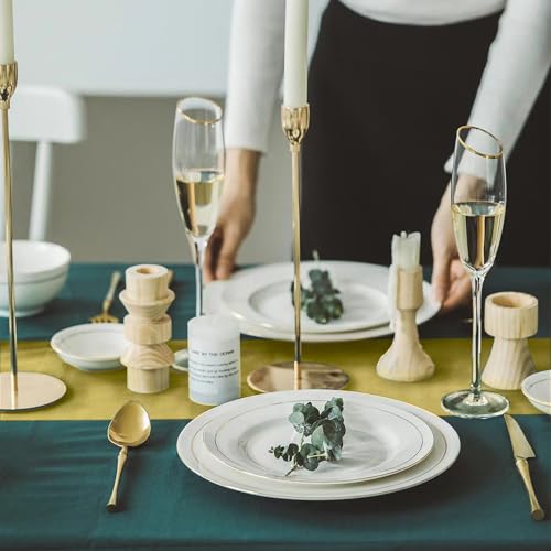 Gold Table Runner 11x108 Inches - 2 Pack, Wedding Party Decor, Gold Sand Variation