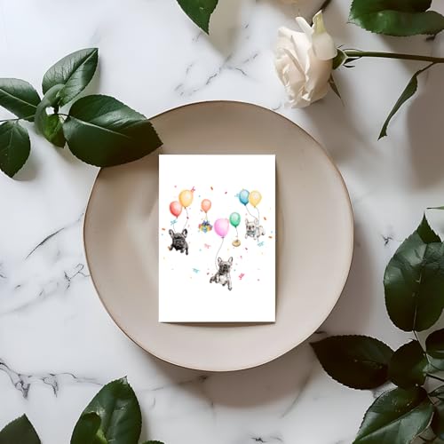 French Bulldog Birthday Card - Cute Dog Lover Card 5x7