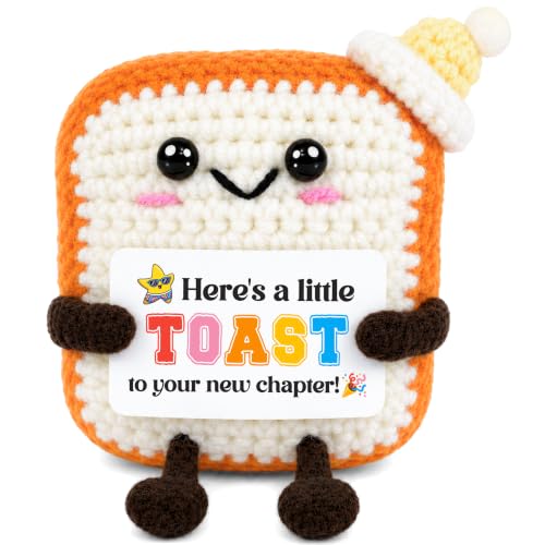 OASSIE Orange New Chapter Christmas Congratulations Gift for Women - Crochet Toast Keepsake
