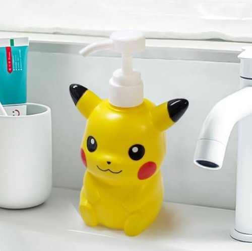 Cute 3D Plastic Soap Dispenser, 500ml (Yellow)