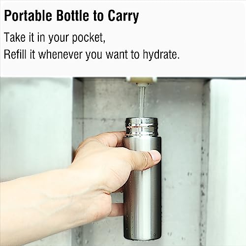 Mini Insulated Water Bottle 4.4 Fl. Oz - Stainless Steel Flask for Purse