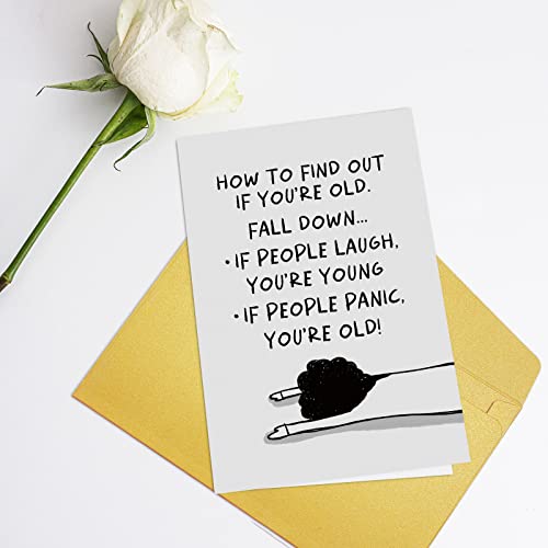 Funny Old Birthday Card for Women, Humorous 50th & 60th Card