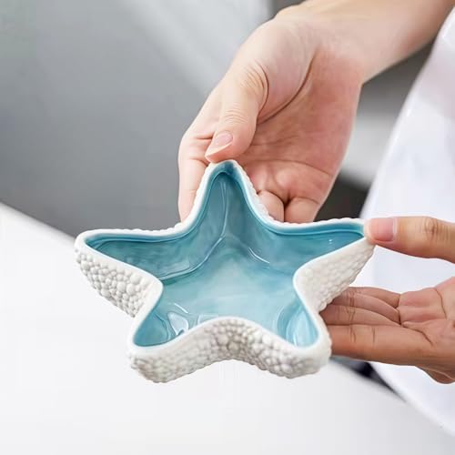 Starfish Jewelry Tray - Ceramic Ring Holder & Trinket Dish