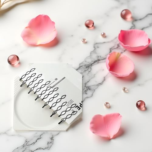 Cauaoa 12 Pcs Mini Black Bobby Pins Vintage Hair Clips for Bangs