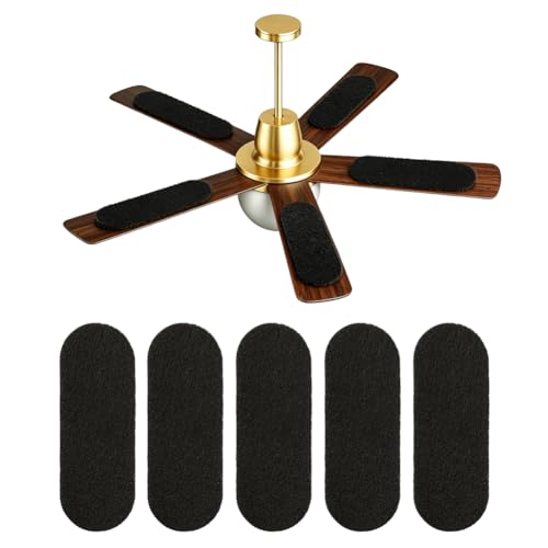 Palmhill Ceiling Fan Blade Air Purifier Filters - Black, 5 Pack