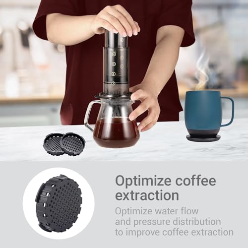 AeroPress Coffee Filter Caps - 2 Pcs Replacement (2.5 in)