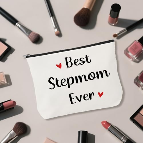 Stepmom Makeup Bag - Best Stepmom Ever Travel Toiletry Pouch
