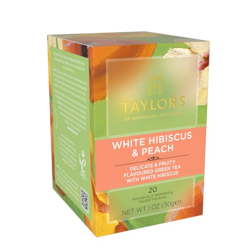 Taylors of Harrogate White Hibiscus & Peach Green Tea - 20 Bags