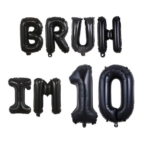 Bruh IM 10 Birthday Balloon Banner – Funny Party Decor