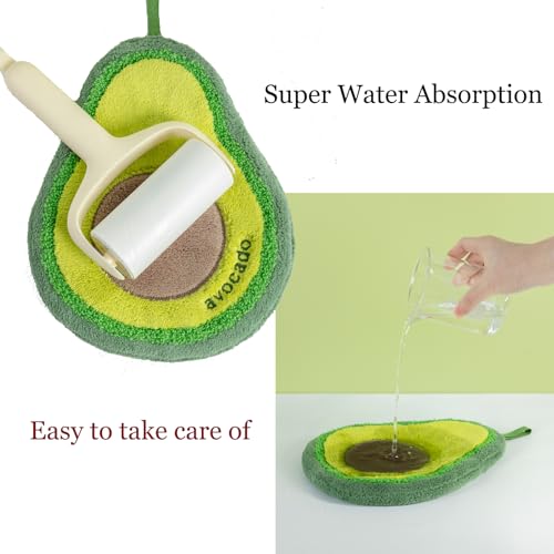 Cute Fruit-Shaped Hand Towels - 2 Pack Reusable Kitchen & Bathroom Towels