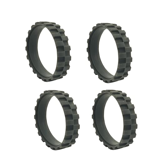 Bumooby Replacement Wheel Tires for iRobot Roomba - Grey, 4 Pack