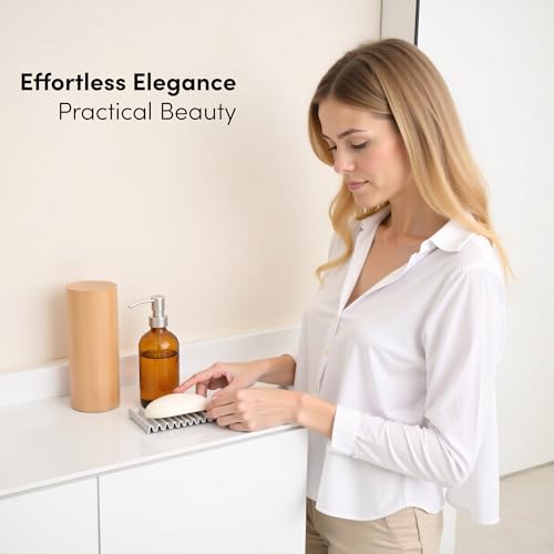 Xympo Aluminum Soap Dish (Pack of 2) - Rustproof & Modern Design
