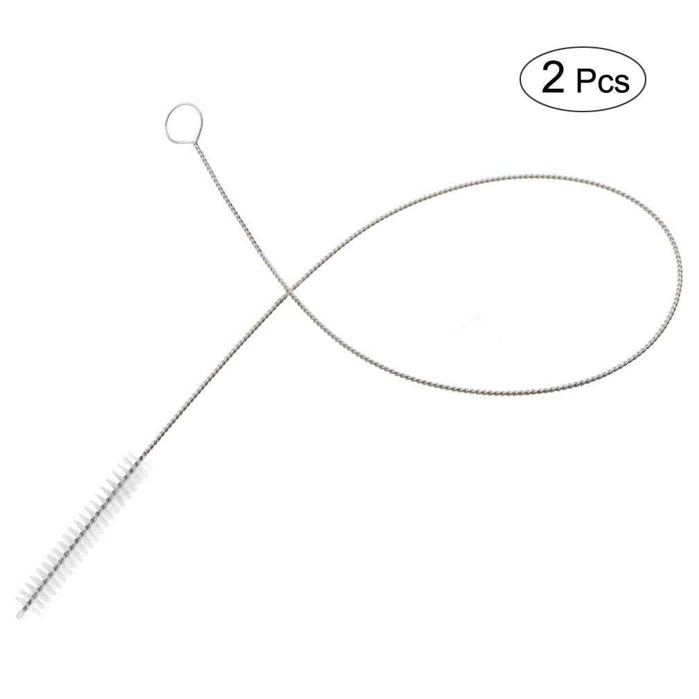 2 Pcs Cleaning Brush Bristle Tip 3/8” by 32” Inch Long - Flexible Cleaner Tool for Clean Keg, Feeding Tube, Line Tube Hose