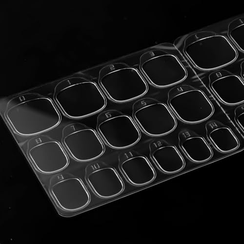 BOXOB 300pcs Double-Sided Clear Nail Adhesive Tabs for Press on Nails