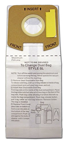 EnviroCare Microfiltration Vacuum Bags for Eureka SL Upright Vacuum 3 Pack