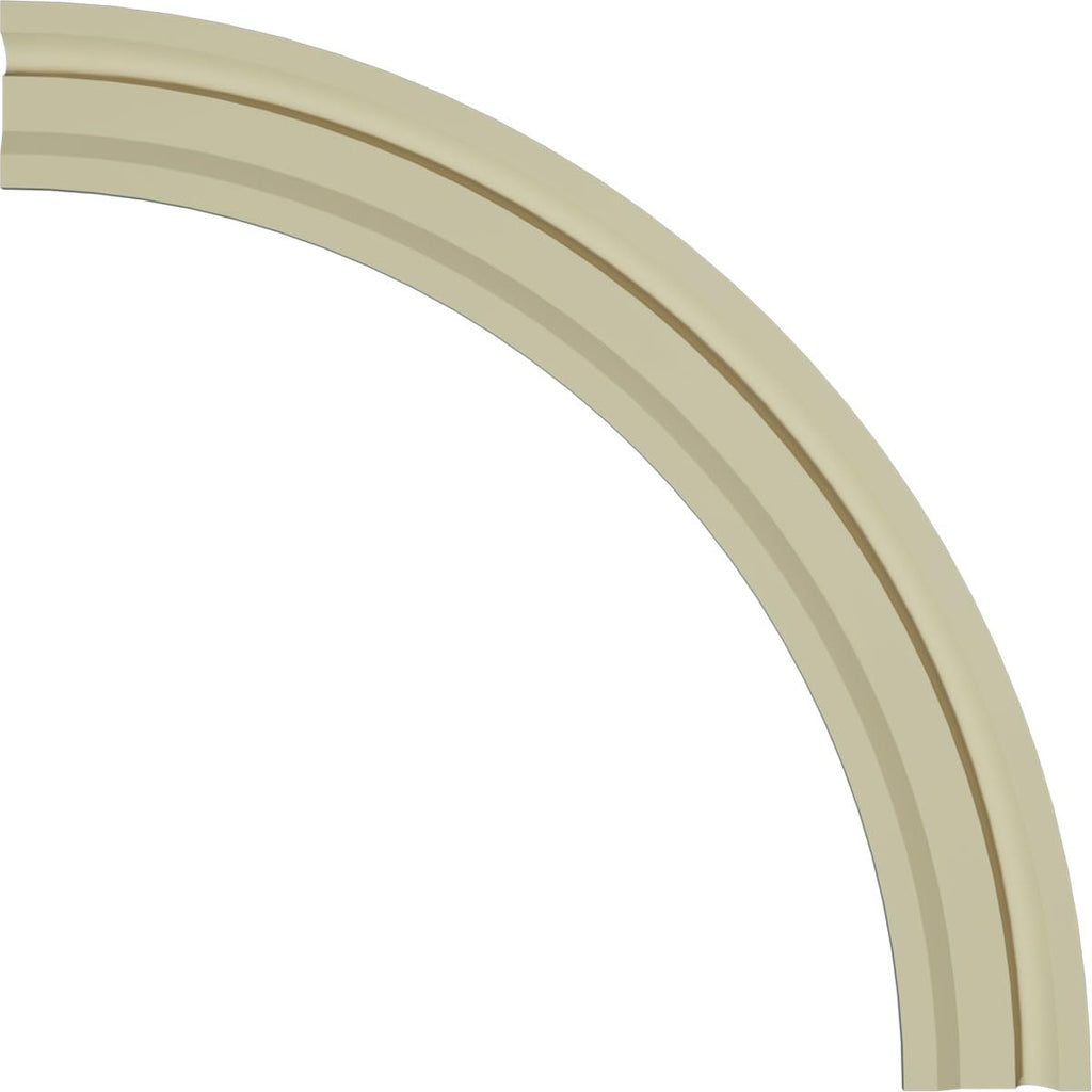 Ekena Millwork CR35WA Watford Ceiling Ring (1/4 of complete circle), 36"OD x 29 1/2"ID x 3 1/4"W x 1"P