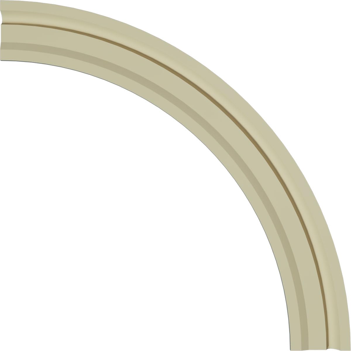 Ekena Millwork CR35WA Watford Ceiling Ring (1/4 of complete circle), 36"OD x 29 1/2"ID x 3 1/4"W x 1"P