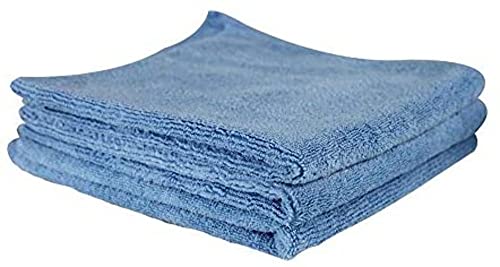 Chemical Guys Workhorse Microfiber Towel, Blue 16" x 16" (3-Pack)