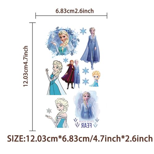 Cartoon Temporary Tattoos for Kids Birthday Party Favors 60 Pcs