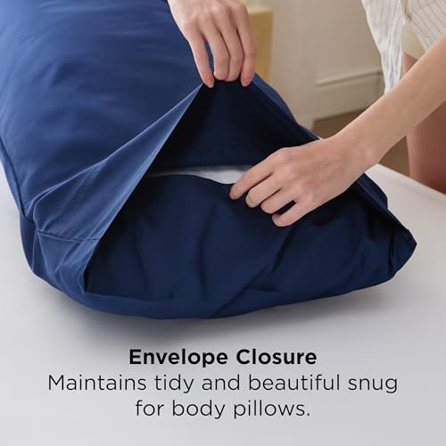 Bedsure Bamboo Cooling Body Pillowcase - Navy, 20x54 Inches