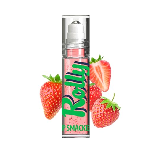Lip Smacker Rolly Strawberry Roller-Ball Lip Gloss & Hydrating Shine