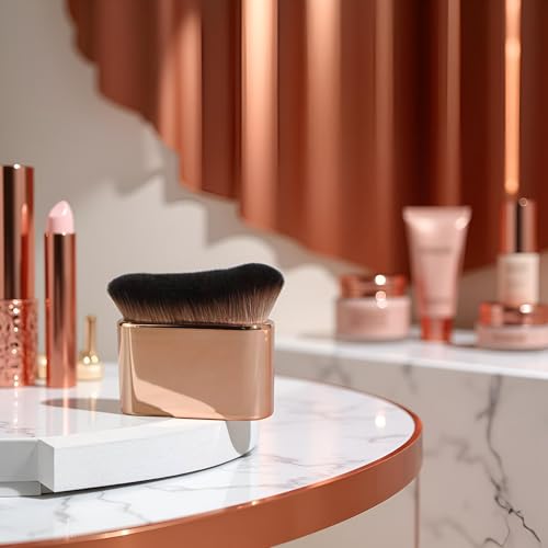 Self Tanning Brush Rose Gold Soft Bristles for Face and Body Makeup