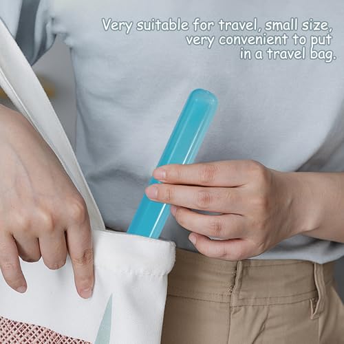 Quacc 4-Pack Plastic Toothbrush Travel Case Breathable Portable Storage Box