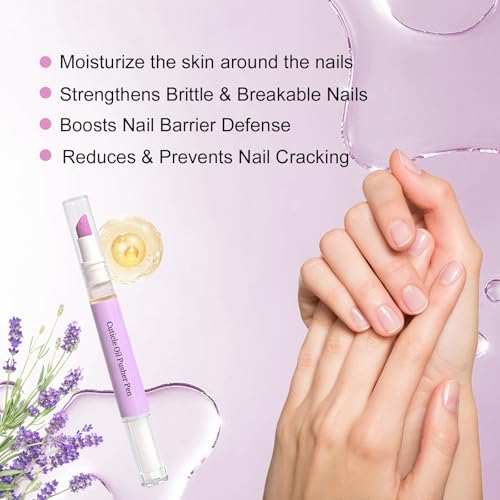 Ceramic Cuticle Pusher and Nourishing Oil Pen for Nail Care