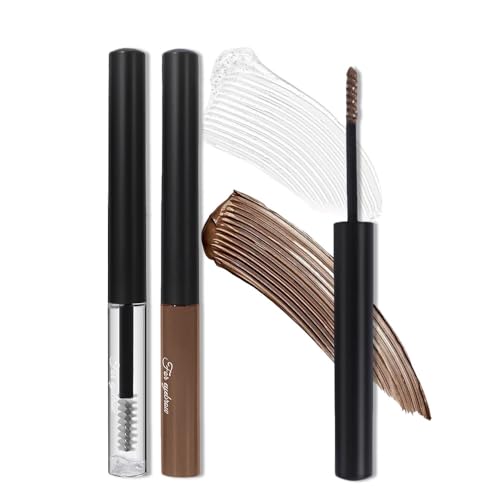 WanTuoluo 2 Pack Brow Gel & Tinted Eyebrow Mascara Waterproof Makeup