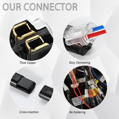 20 Pack 2-Pin LED Strip Light Connectors with Locking Buckle