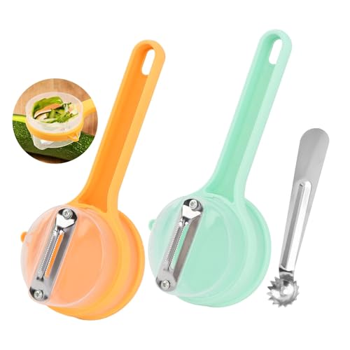 Zorivane 2-in-1 Vegetable Peeler with Storage Box - 3PCS Kitchen Tools
