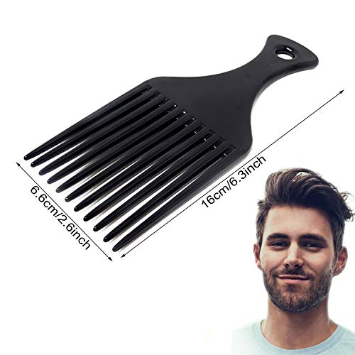 Honbay Plastic Hair Pick Combs 2PCS for Curly and Afro Hair Styling